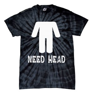 retro Need Head Adult Headless Man Tie-Dye T-Shirt