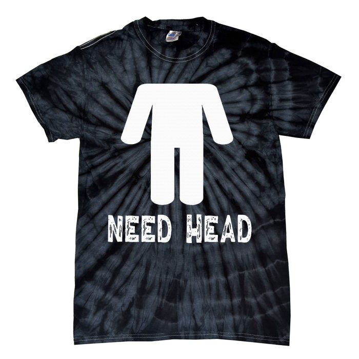 retro Need Head Adult Headless Man Tie-Dye T-Shirt