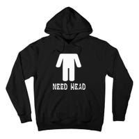 retro Need Head Adult Headless Man Tall Hoodie