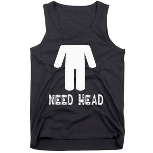 retro Need Head Adult Headless Man Tank Top