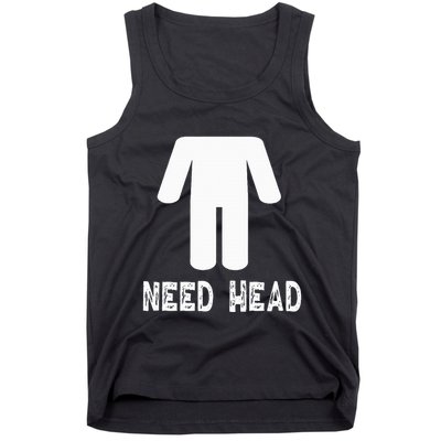 retro Need Head Adult Headless Man Tank Top