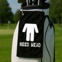 retro Need Head Adult Headless Man Golf Towel
