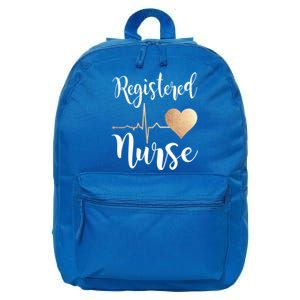 Registered Nurse Heart Great Gift Rn Gift 16 in Basic Backpack