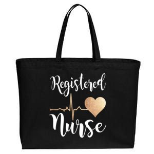 Registered Nurse Heart Great Gift Rn Gift Cotton Canvas Jumbo Tote