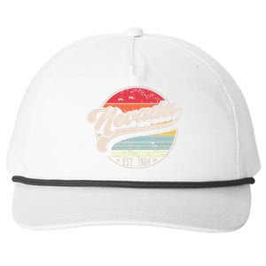 Retro Nevada Home State Nv Cool 70s Style Sunset Snapback Five-Panel Rope Hat