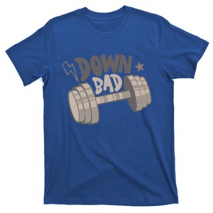 Retro Now IM Down Bad Crying At The Gym Funny Workout Gym Great Gift T-Shirt