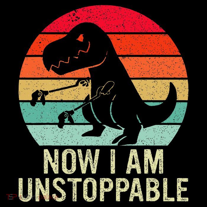 Retro Now I Am Unstoppable Button