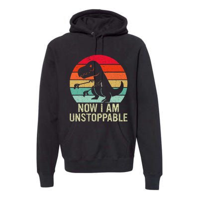 Retro Now I Am Unstoppable Premium Hoodie