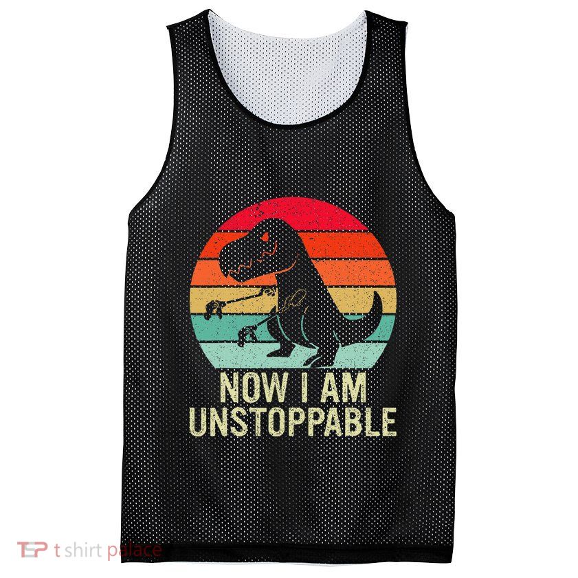 Retro Now I Am Unstoppable Mesh Reversible Basketball Jersey Tank