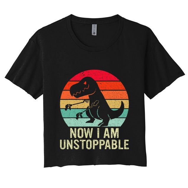 Retro Now I Am Unstoppable Crop Top