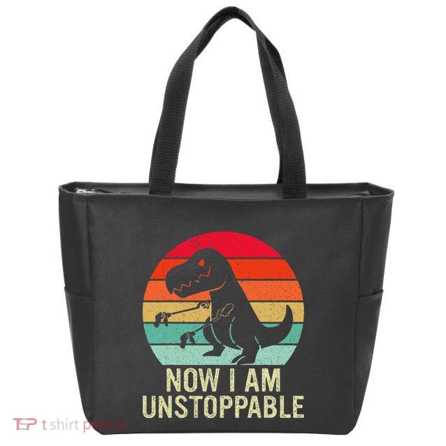 Retro Now I Am Unstoppable Zip Tote Bag