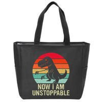 Retro Now I Am Unstoppable Zip Tote Bag
