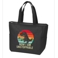 Retro Now I Am Unstoppable Zip Tote Bag