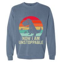 Retro Now I Am Unstoppable Garment-Dyed Sweatshirt