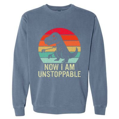 Retro Now I Am Unstoppable Garment-Dyed Sweatshirt