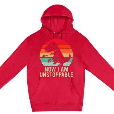 Retro Now I Am Unstoppable Premium Pullover Hoodie