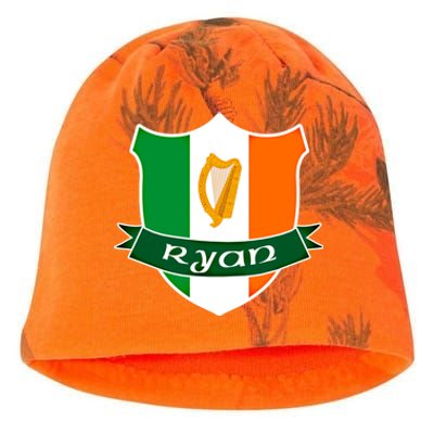 Ryan Name Irish Gift Irish Flag Harp Crest Kati - Camo Knit Beanie