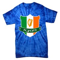 Ryan Name Irish Gift Irish Flag Harp Crest Tie-Dye T-Shirt