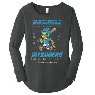 Roswell NM Intruders Minor League Retro Baseball Team Women's Perfect Tri Tunic Long Sleeve Shirt