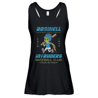 Roswell NM Intruders Minor League Retro Baseball Team Ladies Essential Flowy Tank