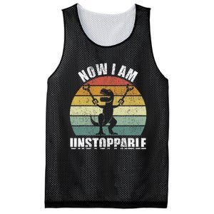 Retro Now I Am Unstoppable Funny Mesh Reversible Basketball Jersey Tank