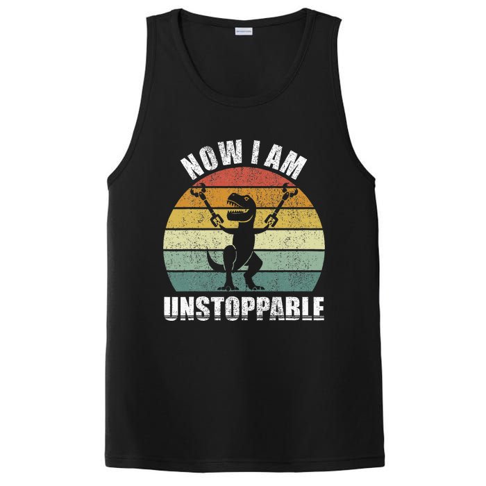 Retro Now I Am Unstoppable Funny PosiCharge Competitor Tank