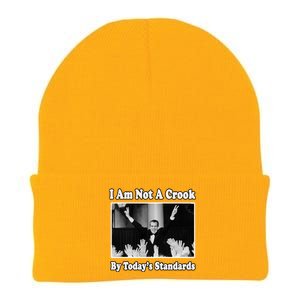 Richard Nixon I Am Not A Crook By Today&X27;S Standards Political Meme Knit Cap Winter Beanie