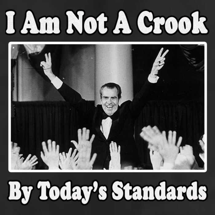 Richard Nixon I Am Not A Crook By Today&X27;S Standards Political Meme Garment-Dyed Fleece Hoodie