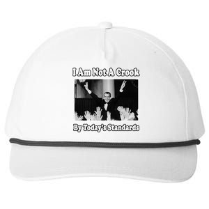 Richard Nixon I Am Not A Crook By Today&X27;S Standards Political Meme Snapback Five-Panel Rope Hat