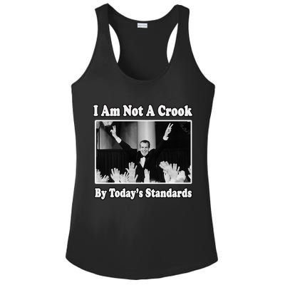 Richard Nixon I Am Not A Crook By Today&X27;S Standards Political Meme Ladies PosiCharge Competitor Racerback Tank