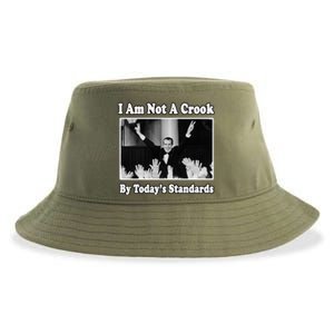 Richard Nixon I Am Not A Crook By Today&X27;S Standards Political Meme Sustainable Bucket Hat