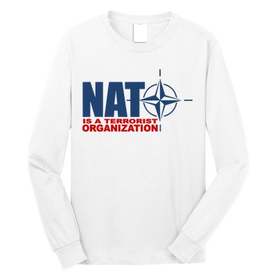 Revblacknetwork Nato Is A Terrorist Organization Long Sleeve Shirt