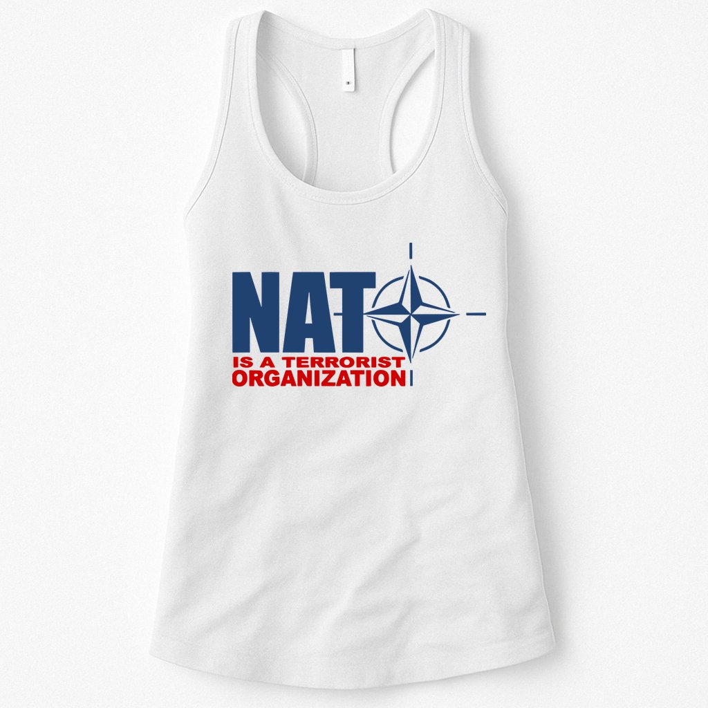 Revblacknetwork Nato Is A Terrorist Organization Womens Tank Top