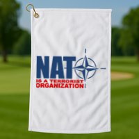 Revblacknetwork Nato Is A Terrorist Organization Golf Towel