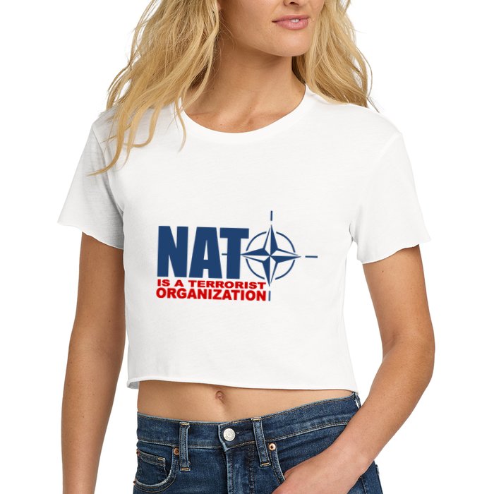 Revblacknetwork Nato Is A Terrorist Organization Crop Top