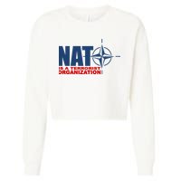 Revblacknetwork Nato Is A Terrorist Organization Cropped Pullover Crew