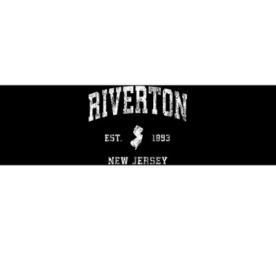 Riverton New Jersey Nj Vintage Athletic Sports Design Bumper Sticker