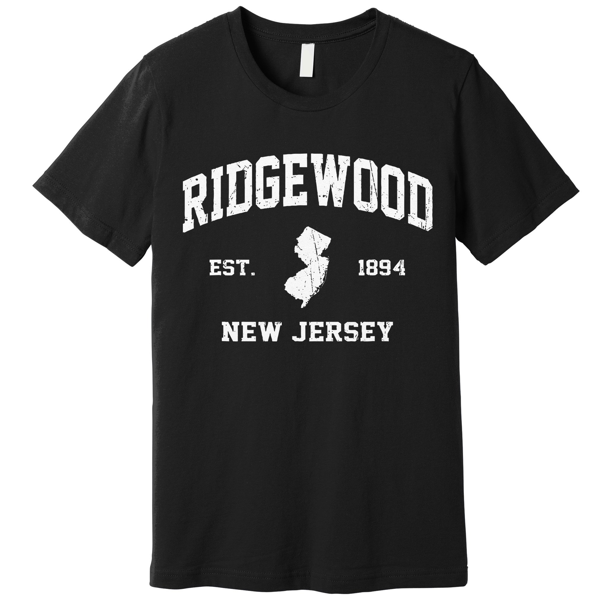 Ridgewood New Jersey NJ Vintage State Athletic Style Premium T-Shirt