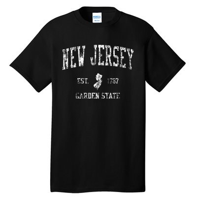 Retro New Jersey Nj Vintage Sports Tall T-Shirt