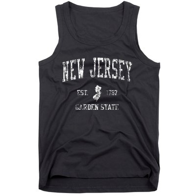 Retro New Jersey Nj Vintage Sports Tank Top