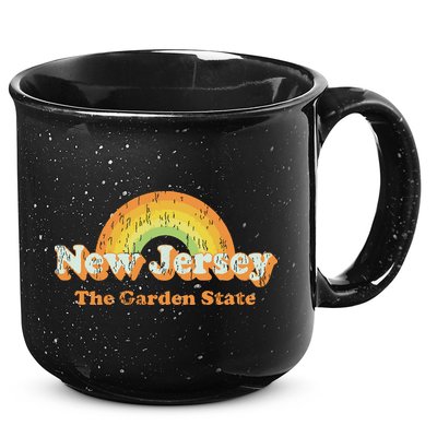 Retro New Jersey Vintage 70s Nj Rainbow 15oz Campfire Ceramic Mug