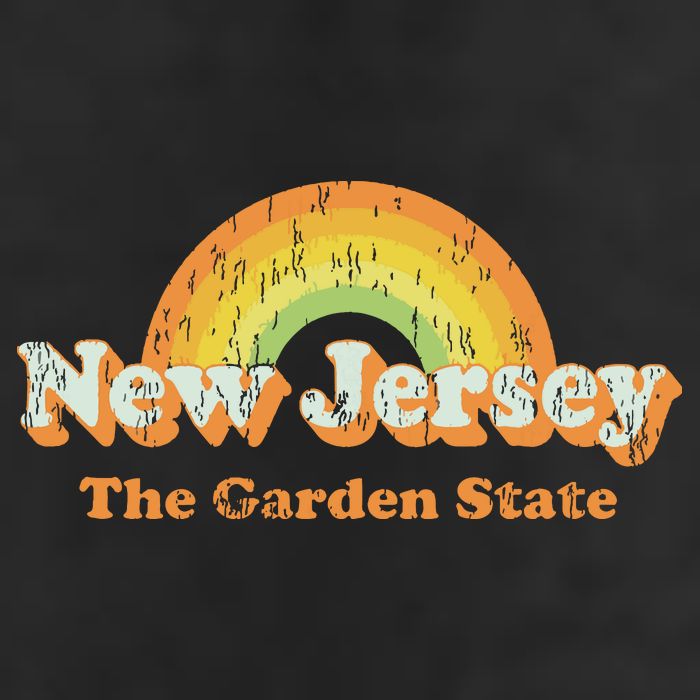 Retro New Jersey Vintage 70s Nj Rainbow Hat