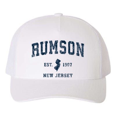 Rumson New Jersey Nj Vintage Sports Yupoong Adult 5-Panel Trucker Hat