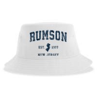 Rumson New Jersey Nj Vintage Sports Sustainable Bucket Hat