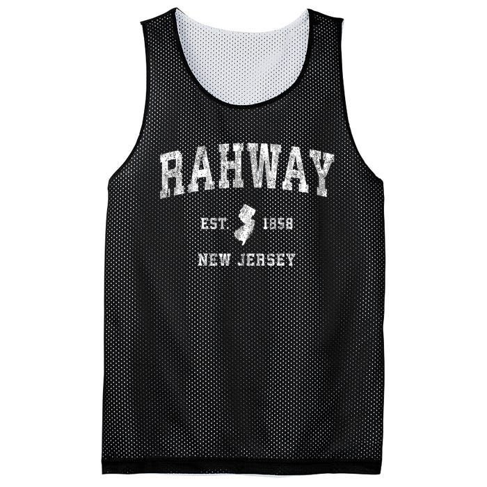 Rahway New Jersey Nj Vintage Athletic Sports Mesh Reversible Basketball Jersey Tank