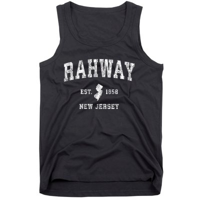 Rahway New Jersey Nj Vintage Athletic Sports Tank Top