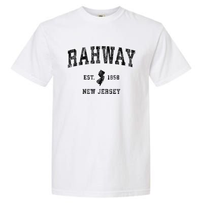 Rahway New Jersey Nj Vintage Athletic Sports Garment-Dyed Heavyweight T-Shirt