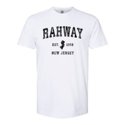 Rahway New Jersey Nj Vintage Athletic Sports Softstyle CVC T-Shirt