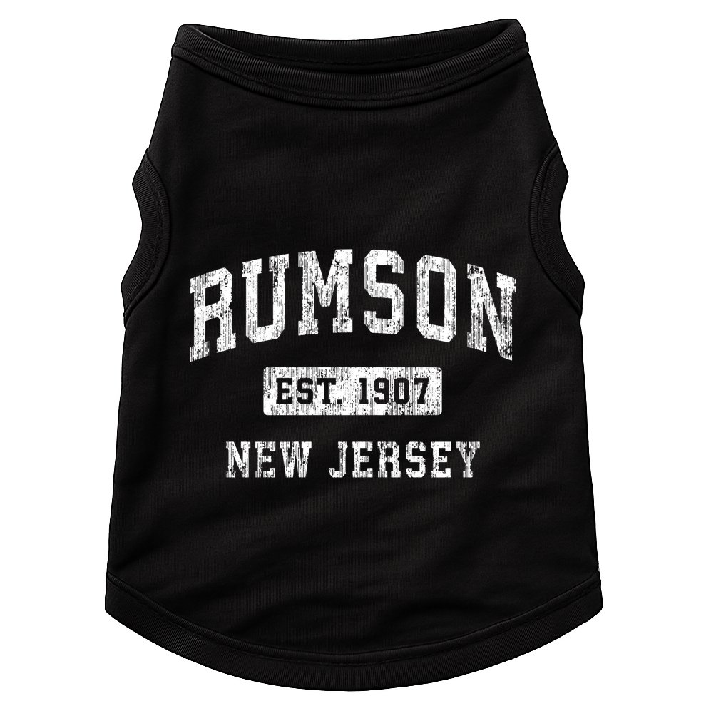Rumson New Jersey Nj Vintage Established Sports Doggie Tank