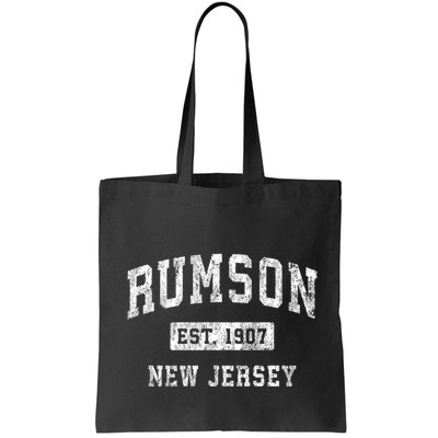 Rumson New Jersey Nj Vintage Established Sports Bag
